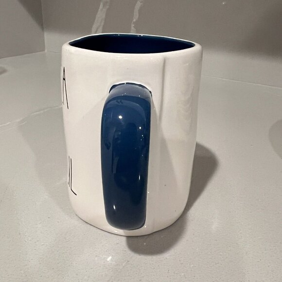 Rae Dunn “America The Beautiful” Artisan Collection Magenta White Blue Large - Picture 3 of 6